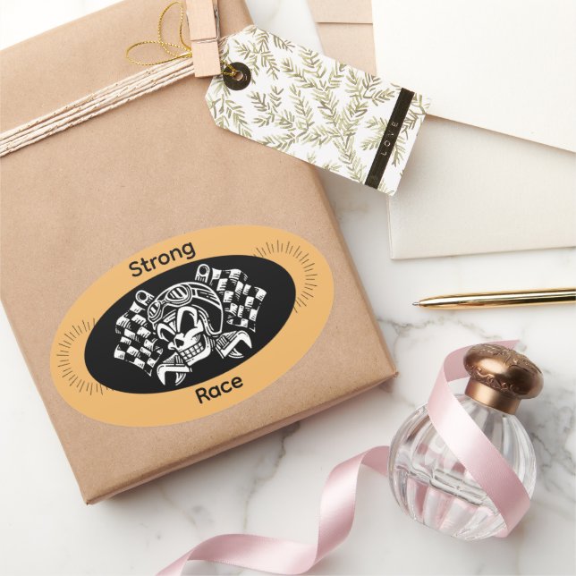 Strong Race Sport Sticker – Power & Speed Athletic (Cadeaux)