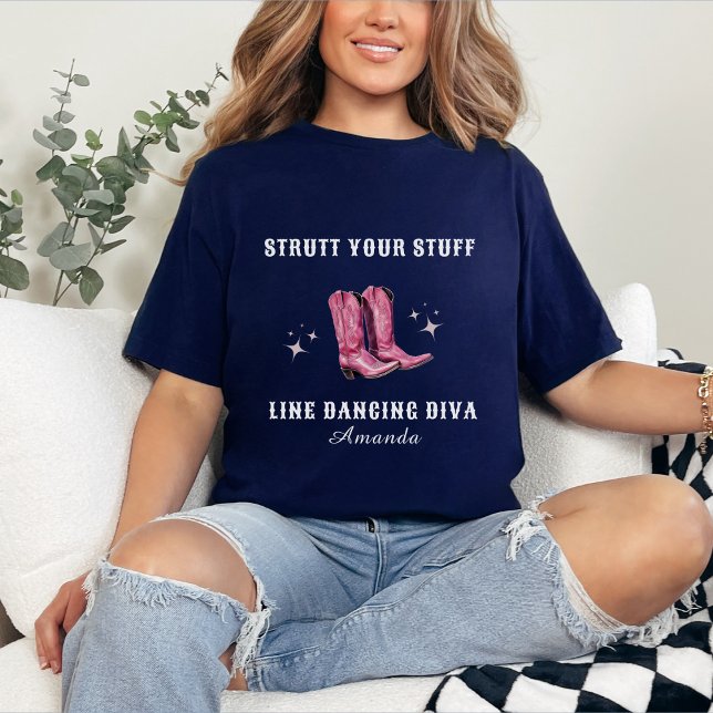 Strut Your Stuff Line Dancing Diva T-Shirt (Créateur téléchargé)