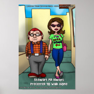 Stu-Pid Funny Poster by Londons Times Cartoons