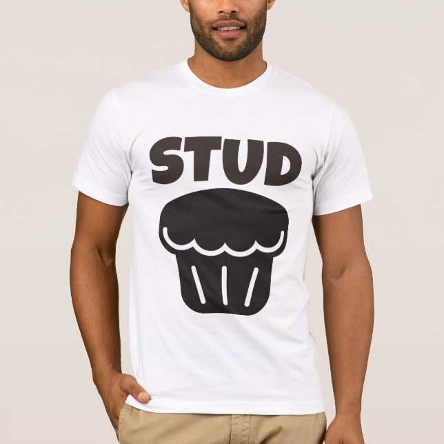 STUD MUFFIN FUNNY MENS T-SHIRTS (Devant)