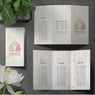 Studio De Brochures De Yoga Tri-Fold