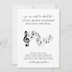 Studio de musique Piano Violon Voix Invitation de 