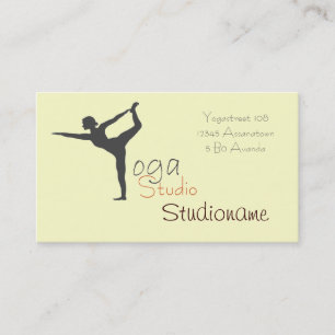 Studio de yoga ou carte de visite de professeur