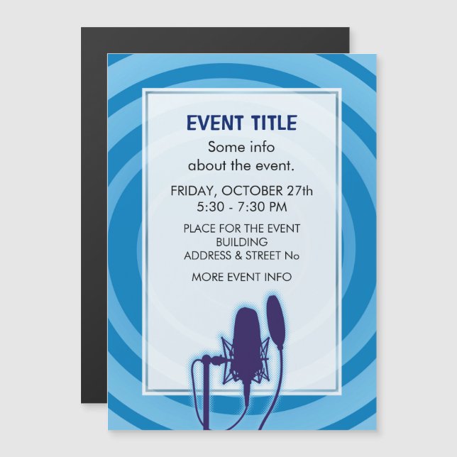 Studio microphone (Devant / Derrière)