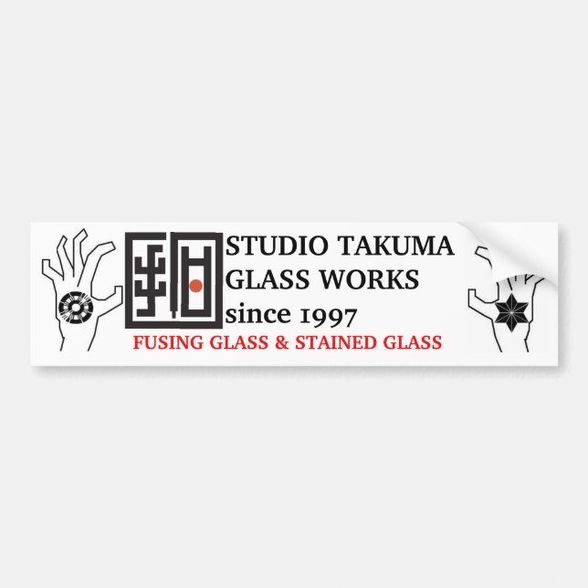 studio takuma glass works STICKER (Devant)