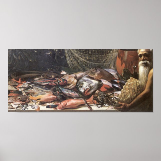 'Study of Hawaiian Fish' - Hubert Vos Poster (Devant)