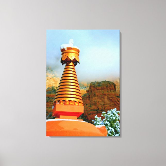 stupa bouddhiste enveloppé de toile (Recto)