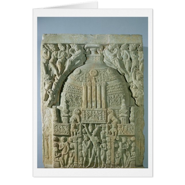 Stupa bouddhiste, Nagarjunakonda (chaux) (Devant)