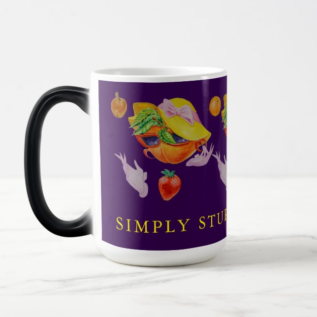 STUPENDOUSLY FRUIT DESIGNED WOMEN'S MUG  (Gauche)
