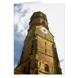 Stuttgart Allemagne Église Horloge Tour Bell