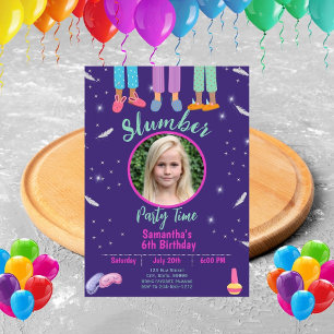 Stwood Party Sleepover Invitation Anniversaire