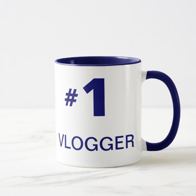 Style 2 de tasse de #1 Vlogger (gaucher) (Droite)