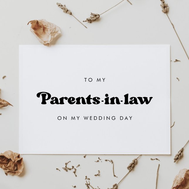 Style à mes beaux-parents le jour de mon mariage (Créateur téléchargé)