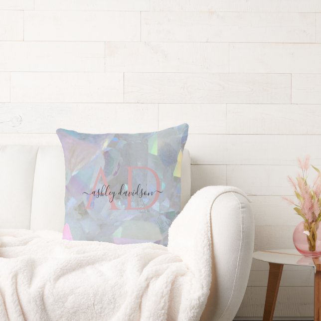 Style Angel Aura Quartz Monogramme Coussin cristal (Canapé)