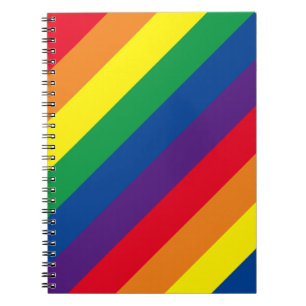 Style années 80 Arc en arc-en-ciel Carnet spiral r