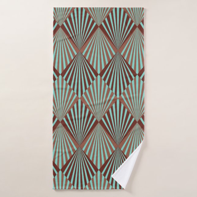Style Art déco texture motif transparente (Serviette de bain)