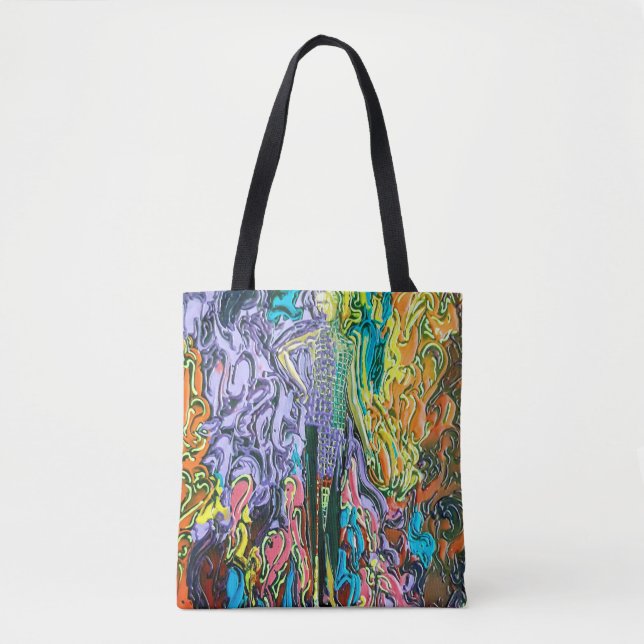 "style art peter max" sac gras mardi (Devant)