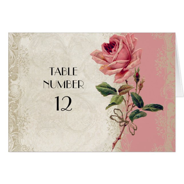 Style baroque Dentelle Rose Vintage (Devant Horizontal)