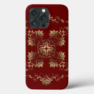 Style baroque fleuri.  coque iPhone