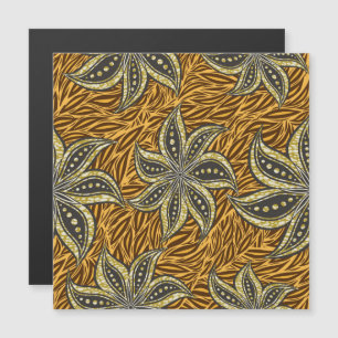 Style Batik Floral Abstrait africain