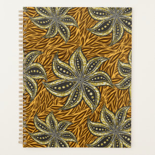Style Batik Floral Abstrait africain