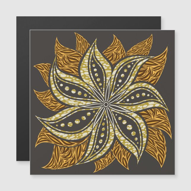 Style Batik Floral Abstrait africain (Devant / Derrière)