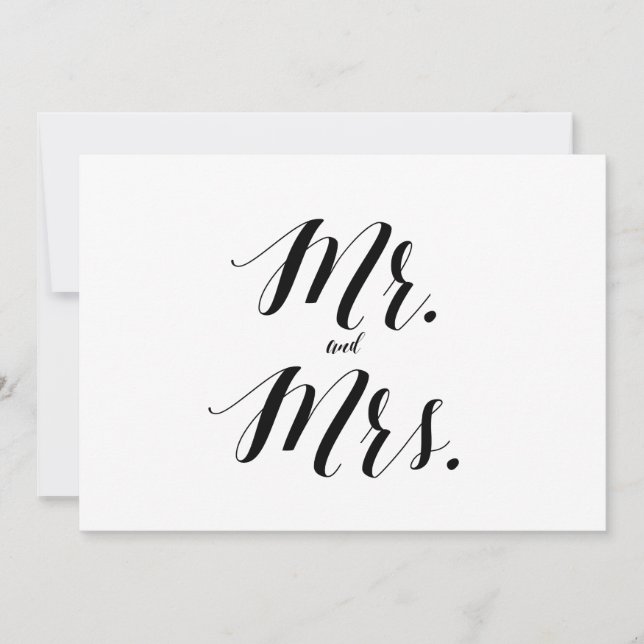 Style calligraphie "M. et Mme" SIGNE MARIAGE (Devant)