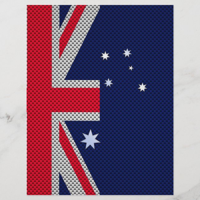 Style Chrome de fibre de carbone design drapeau au (Devant)