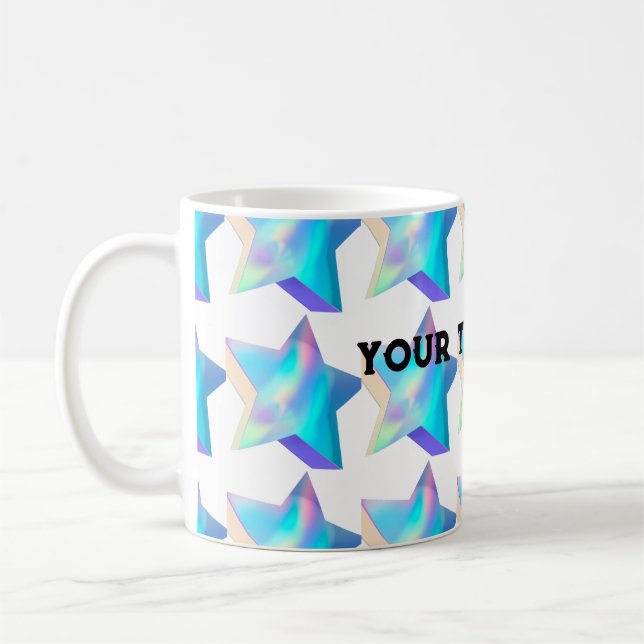 Style Classic Mug Texte Star Image Tasses à café T (Gauche)