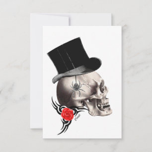 Style crâne gothique et tatouage rose