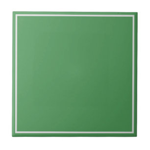 Style d'art aborigène uniforme vert Carreau de cér