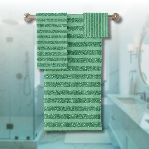 Style de bandes verticales en jade vert classique 