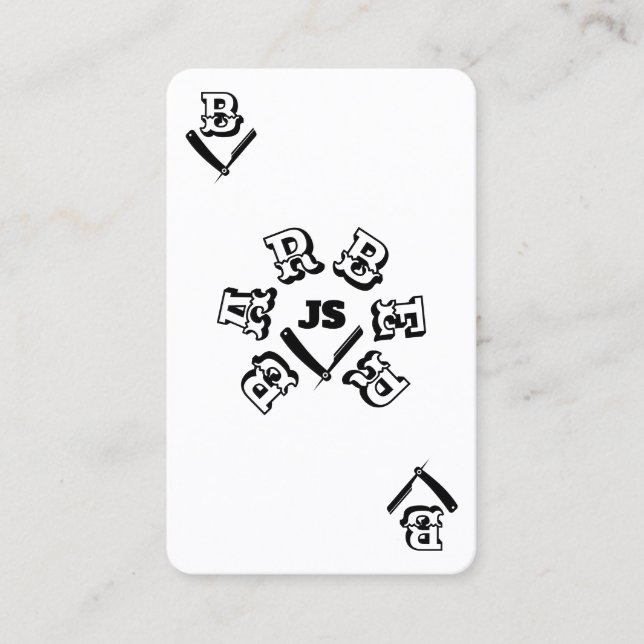 Style de barbier de cartes d'eau (Devant)