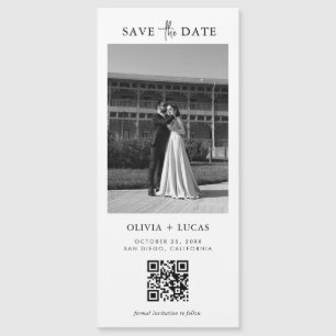 Style de code QR Photo Mariage magnétique Enregist
