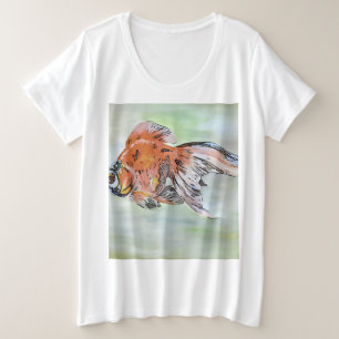 Style de dessin Ryukin Poisson d'or peinture acryl