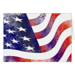 Style de Grunge Patriotique Faded American Drapeau