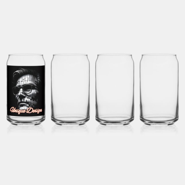 Style de la verrerie : verre à canette imprimé, Se (Recto)