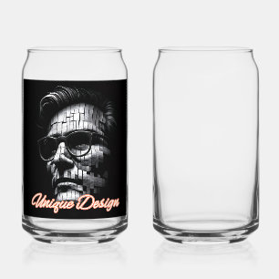 Style de la verrerie : Verre à canette imprimé, Se