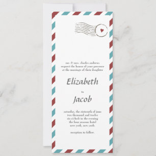 Style de lettre de faire-part de mariage/ courrier