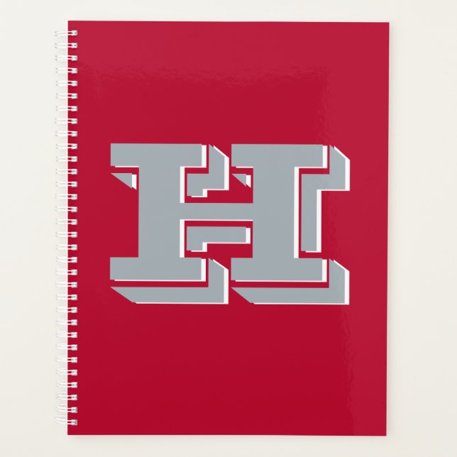Style de monogramme de couleur de fierté scolaire  (Devant)