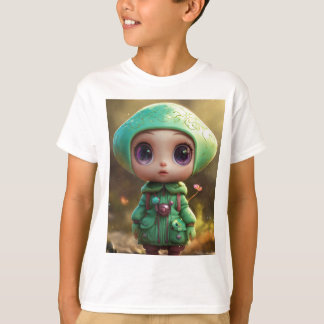 Style de T-Shirt de caractère de champignon lunair