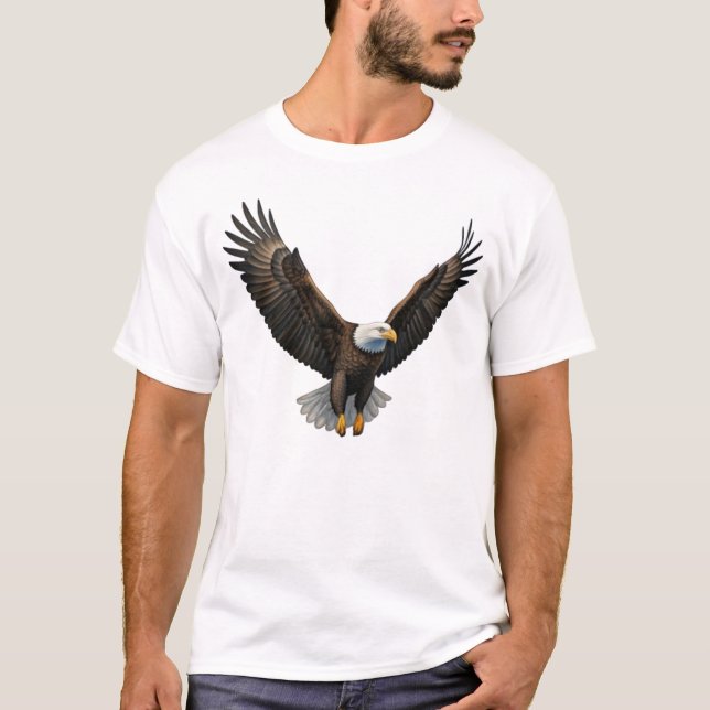 Style de T-shirt majestueux Eagle Soar (Devant)