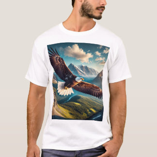 Style de T-shirt majestueux Eagle Soar