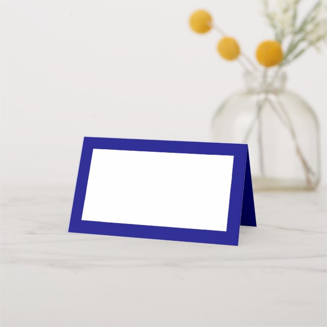 Style de tente bleu marine Cartes de place (Devant)