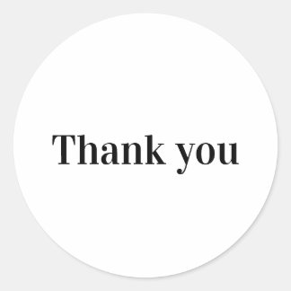 STYLE DE TEXTE MINIMAL SIMPLE STICKER ROND CLASSIQ