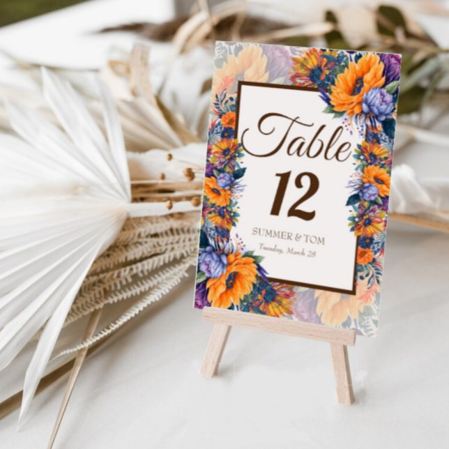 Style d'été moderne élégant carte de table (Créateur téléchargé)