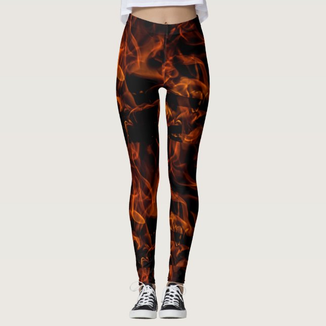Style Diva legging pour femmes rouge chaud (Devant)