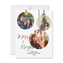 Style d'ornement Carte de Noël Six photos