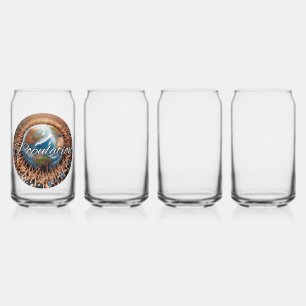 Style Drinkware : Verre Can Imprimé, Set : Set de