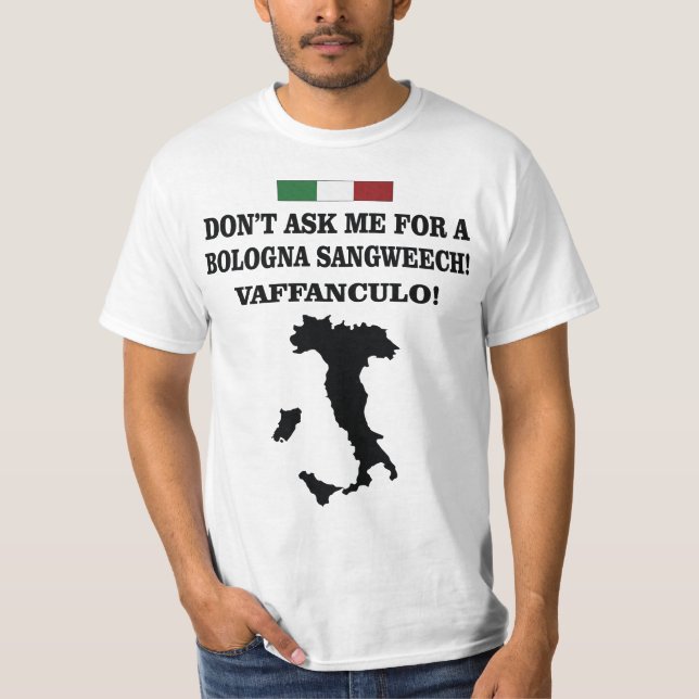STYLE DRÔLE D'ITALIEN DE T-SHIRT DE BOLOGNA (Devant)